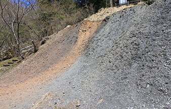 天然記念物 中央構造線 北川露頭