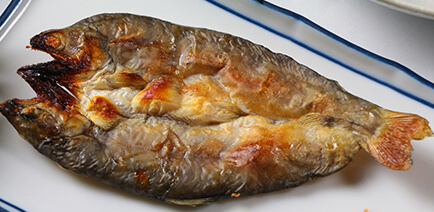 岩魚の自家製塩湯干し