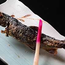 岩魚の源泉塩焼き