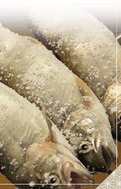 岩魚の源泉塩焼き