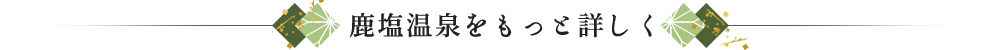 鹿塩温泉をもっと詳しく